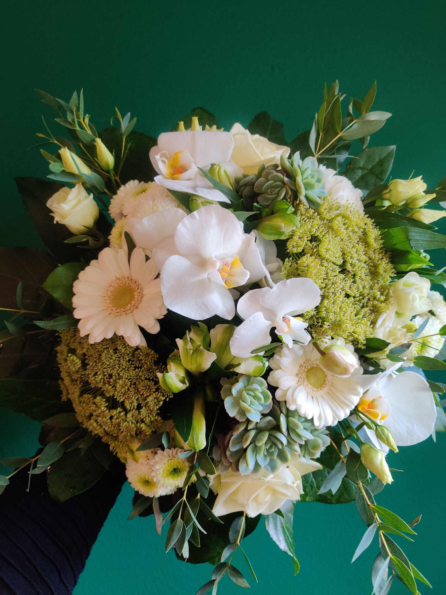 Billede af blomsterbuketter i forskellige størrelser. 